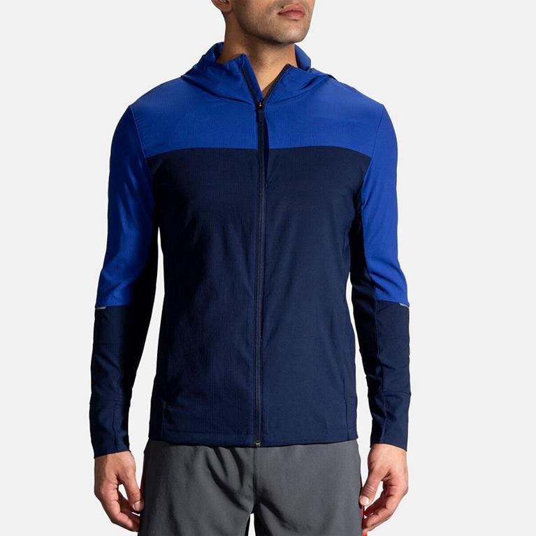 Brooks Canopy Mens Running Jackets - Blue - Indonesia (OFXV-98143)